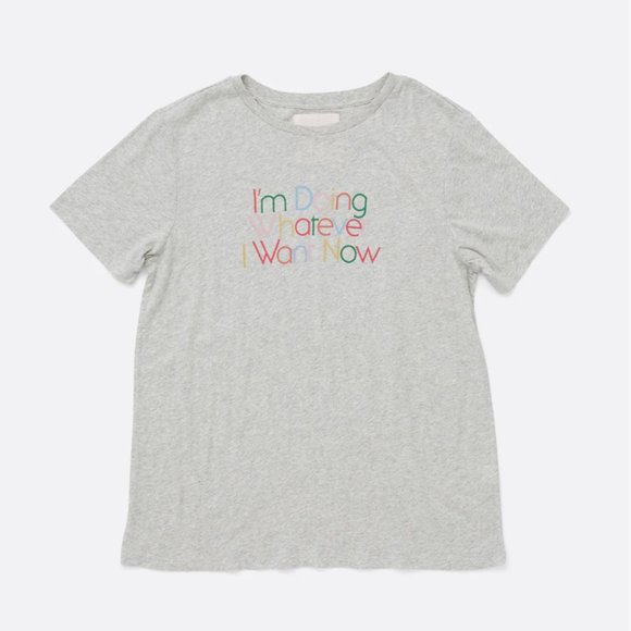 🌸 ban.do "I'm Doing Whatever I Want Now" Tee for the busy gal NWT - Picture 1 of 6